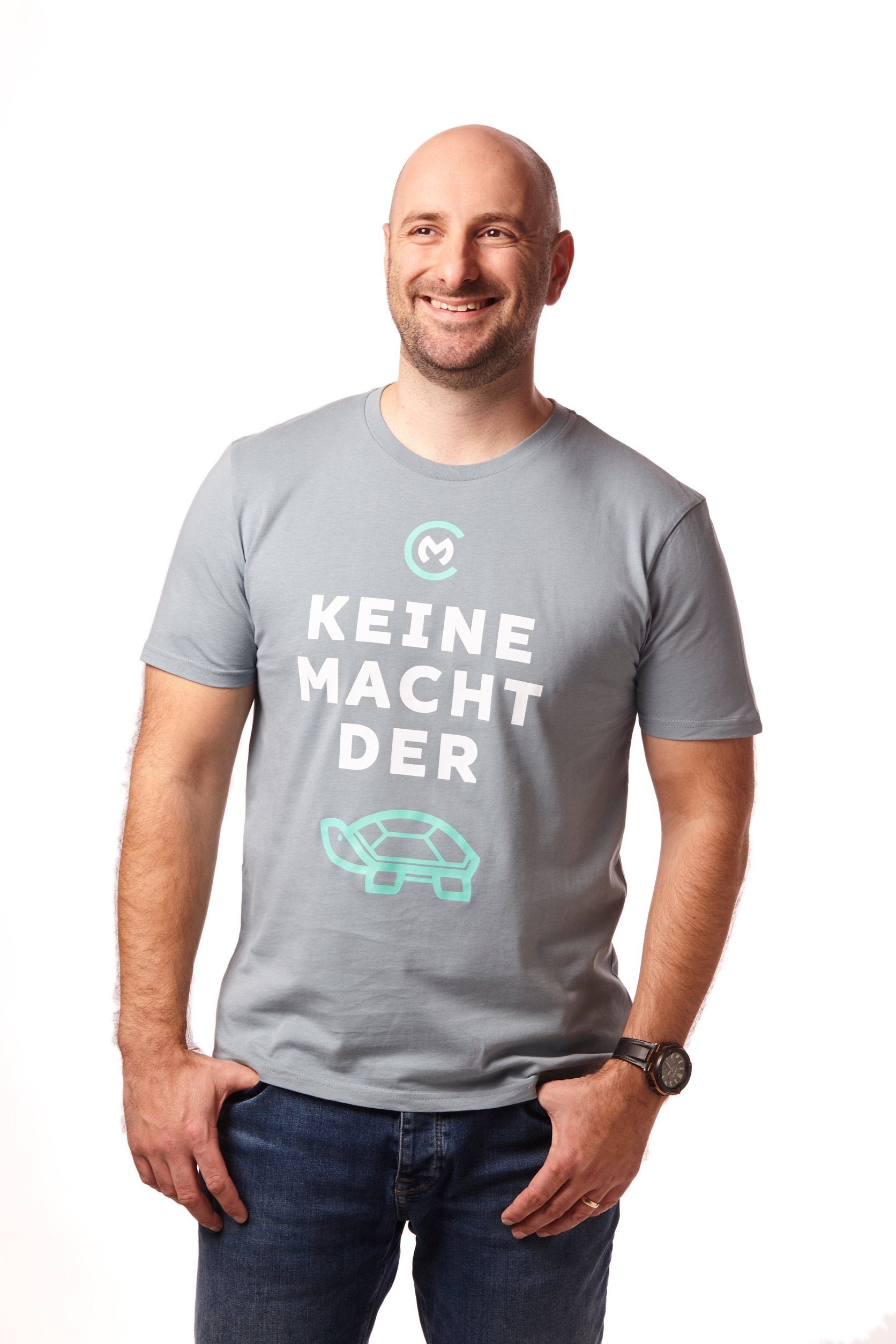 T-Shirt "Keine Macht der Schildkröte" (Citadel Blue)