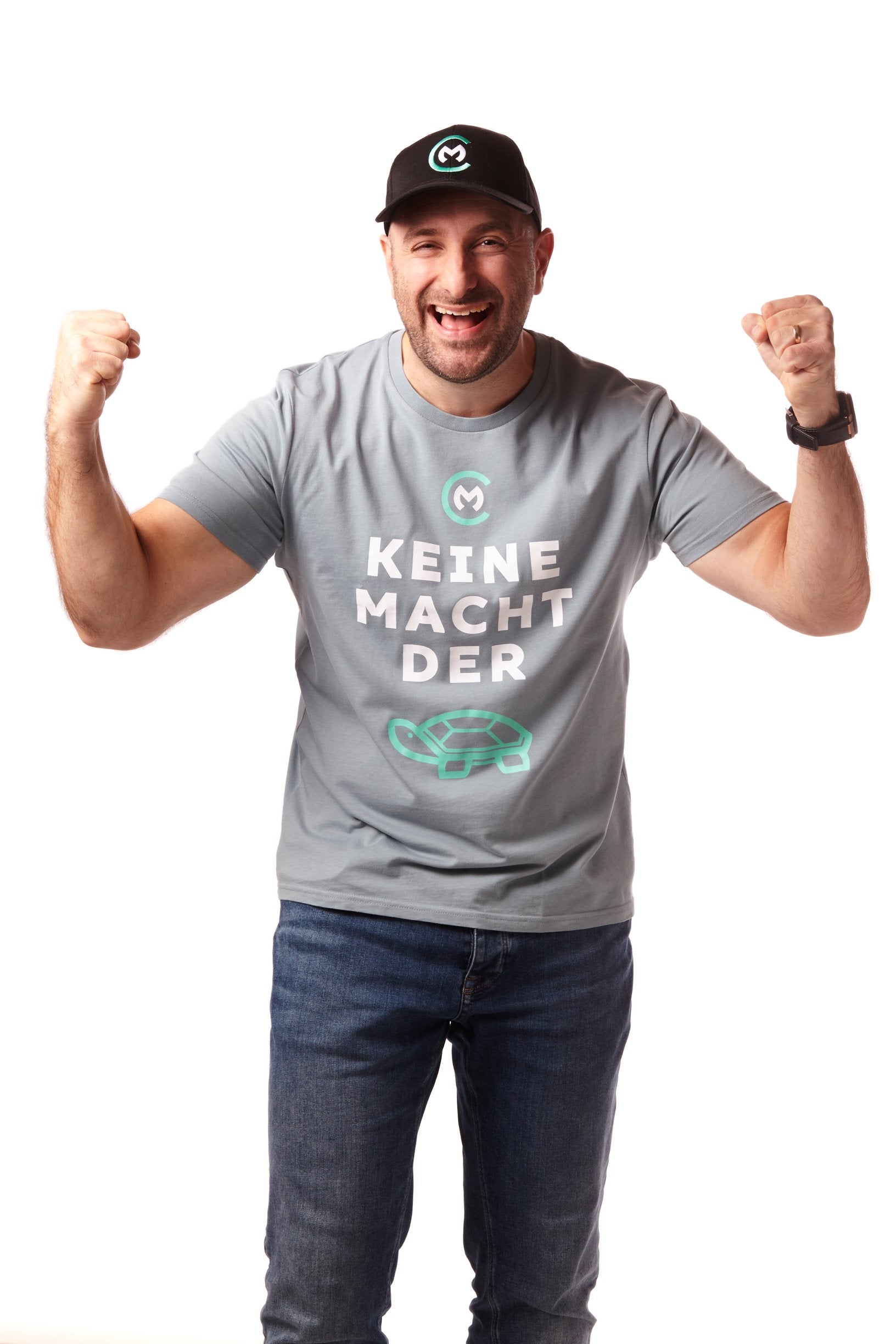 T-Shirt "Keine Macht der Schildkröte" (Citadel Blue)