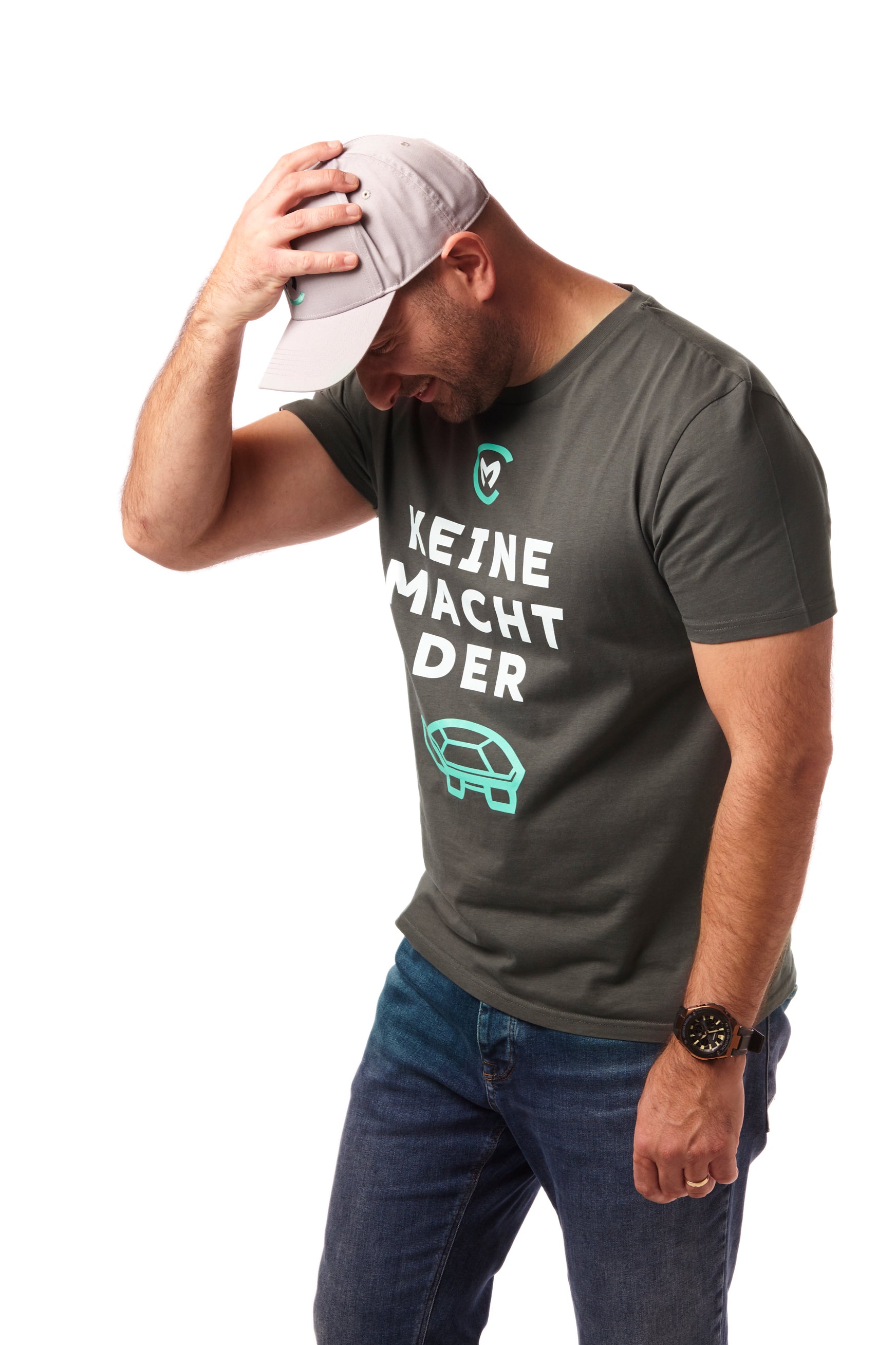 T-Shirt "Keine Macht der Schildkröte" (Anthrazit)