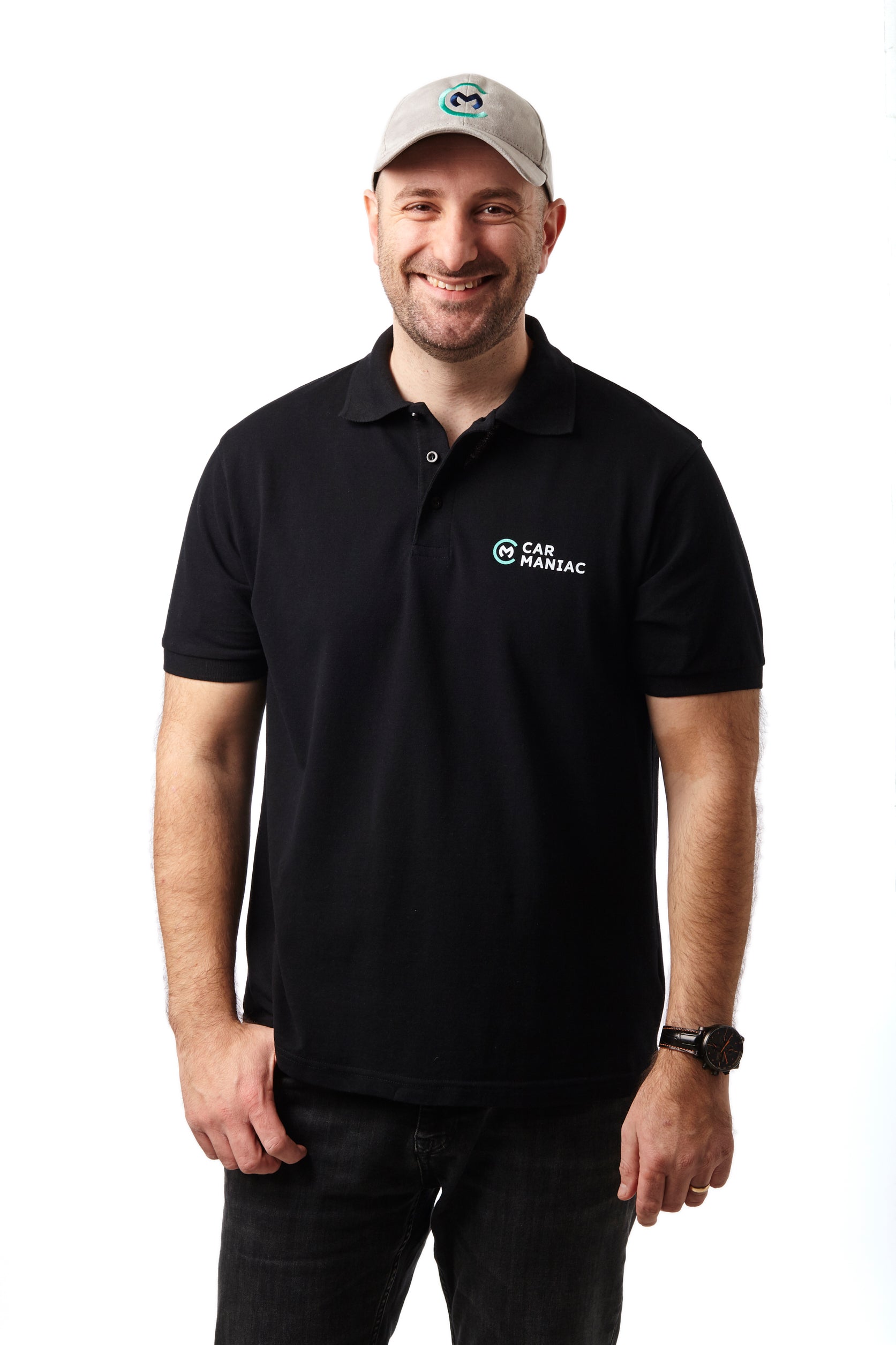 Poloshirt "Car Maniac" (Schwarz)