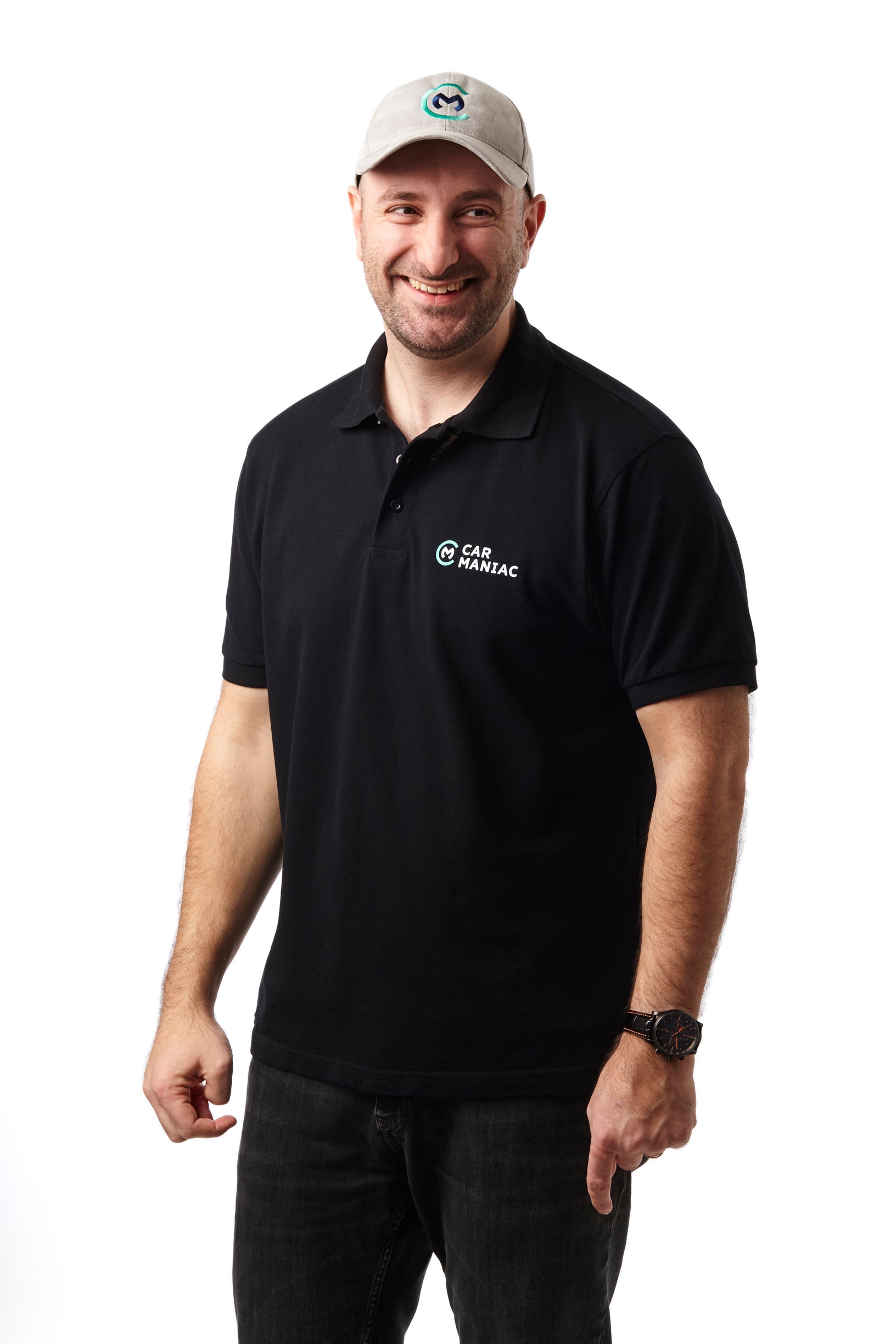 Poloshirt "Car Maniac" (Schwarz)