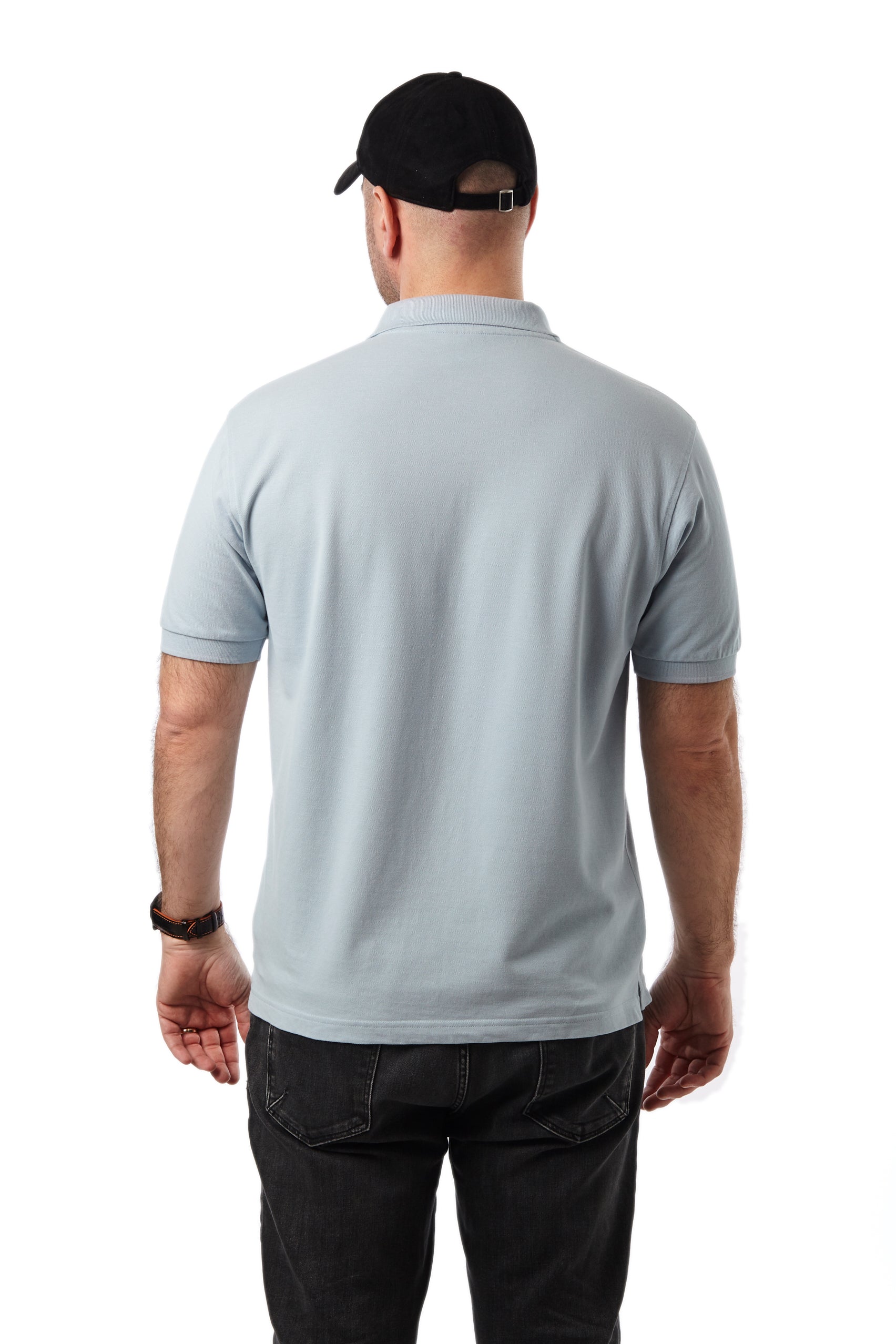 Poloshirt "Car Maniac" (Hellblau)