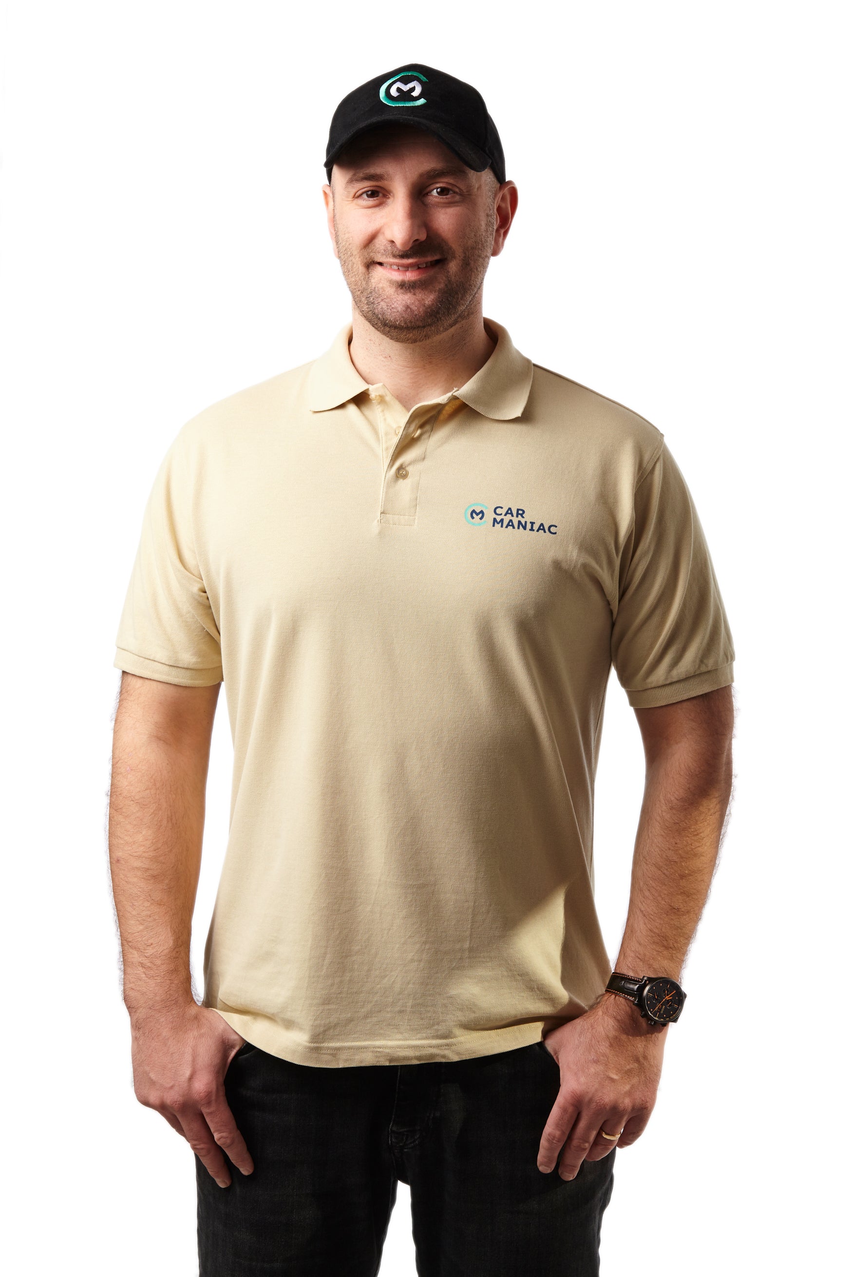 Poloshirt "Car Maniac" (Beige)