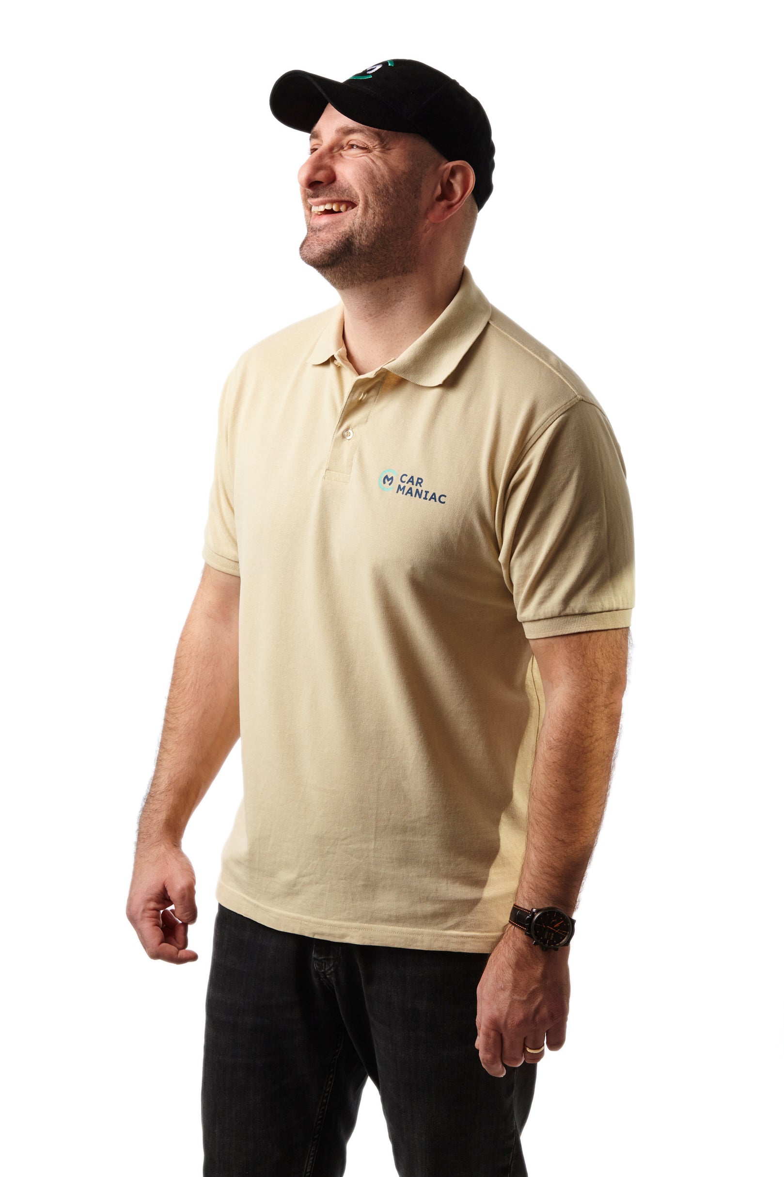 Poloshirt "Car Maniac" (Beige)