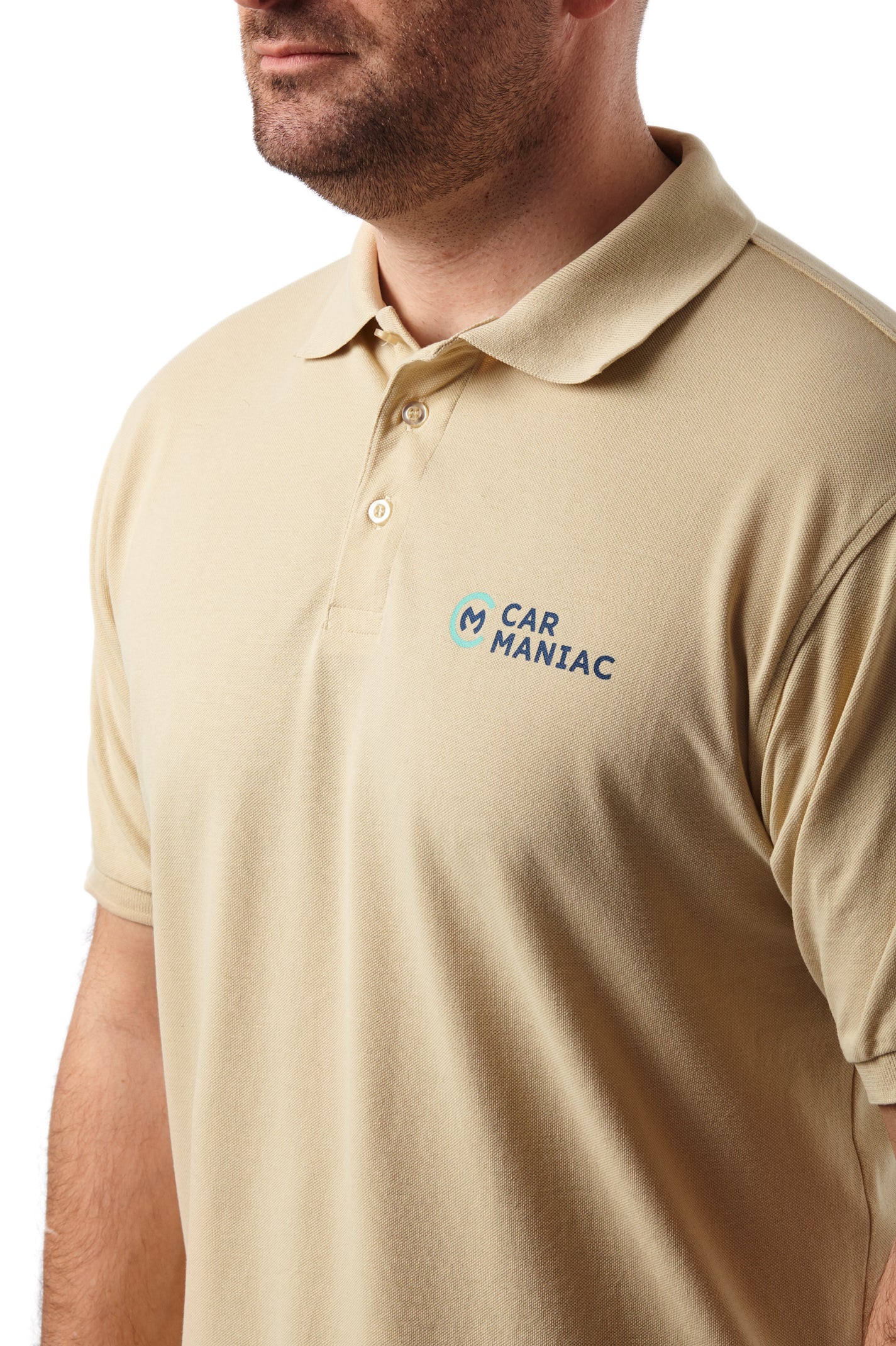 Poloshirt "Car Maniac" (Beige)