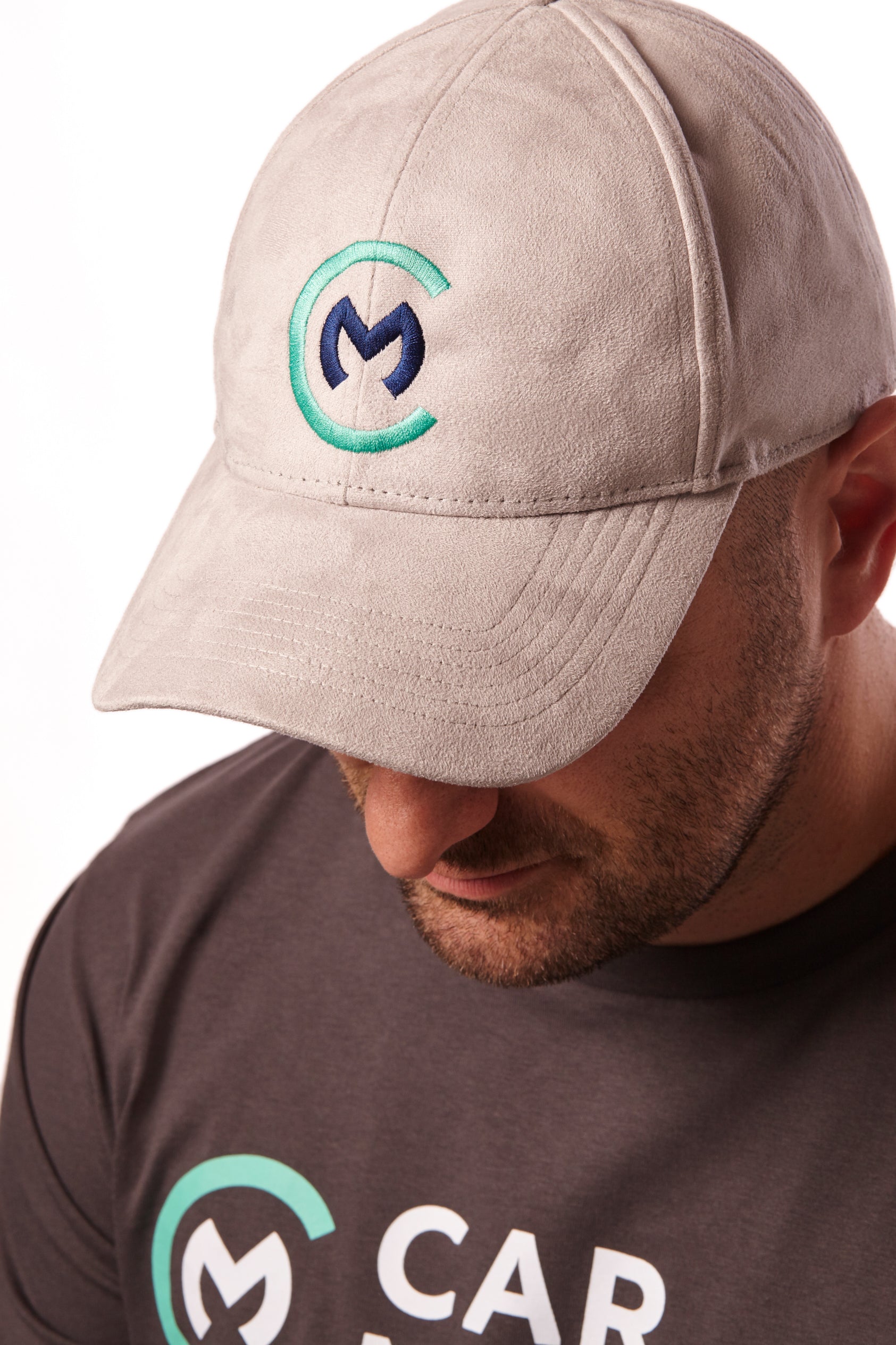 Car Maniac Cap in Wildlederoptik (Hellgrau)