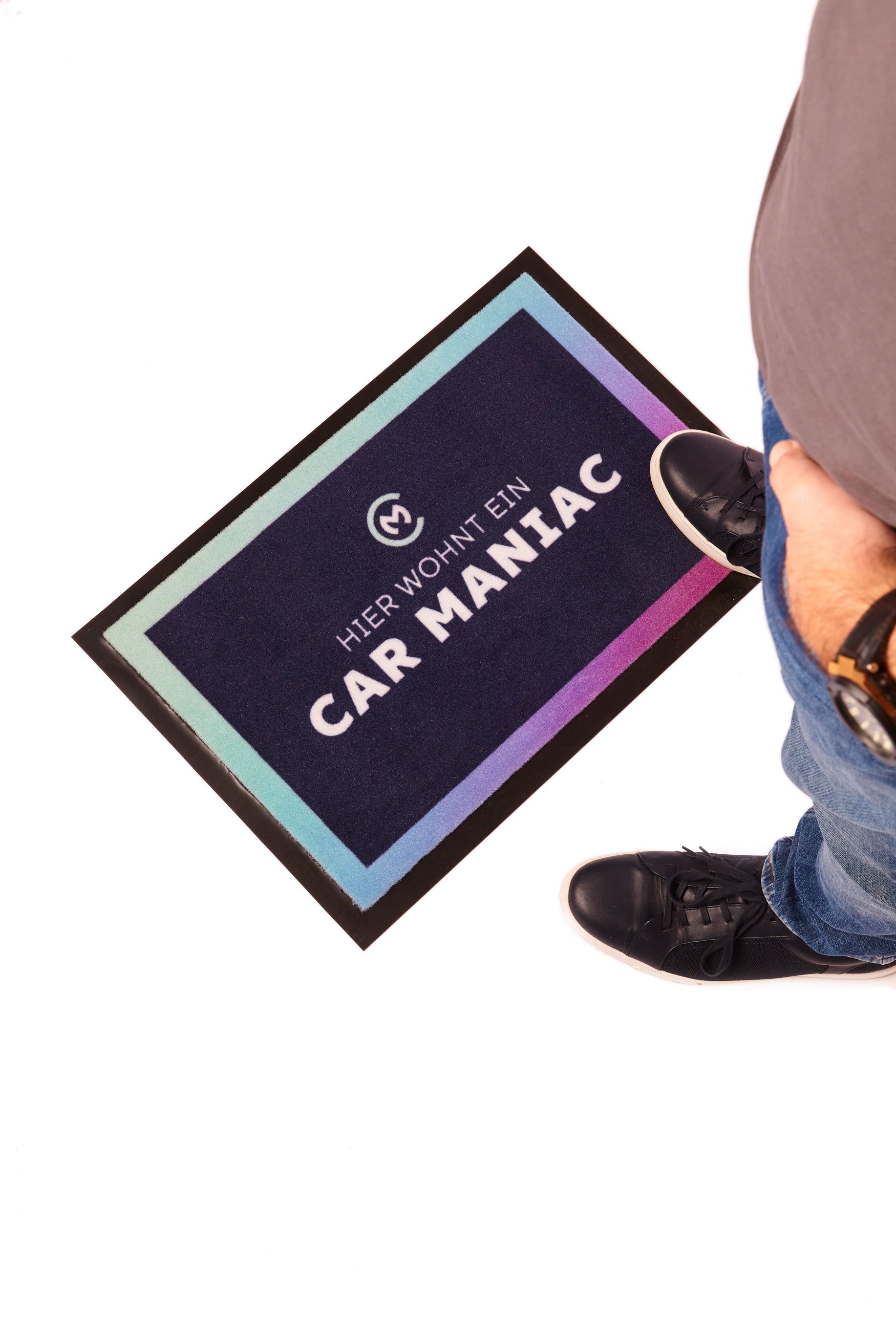 Fußmatte "Hier wohnt ein Car Maniac"
