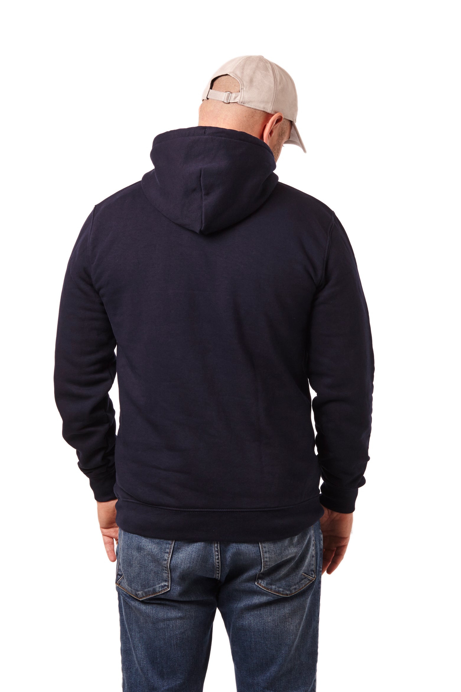 Hoodie "Am Bullhamm 1 Jever" (French Navy)