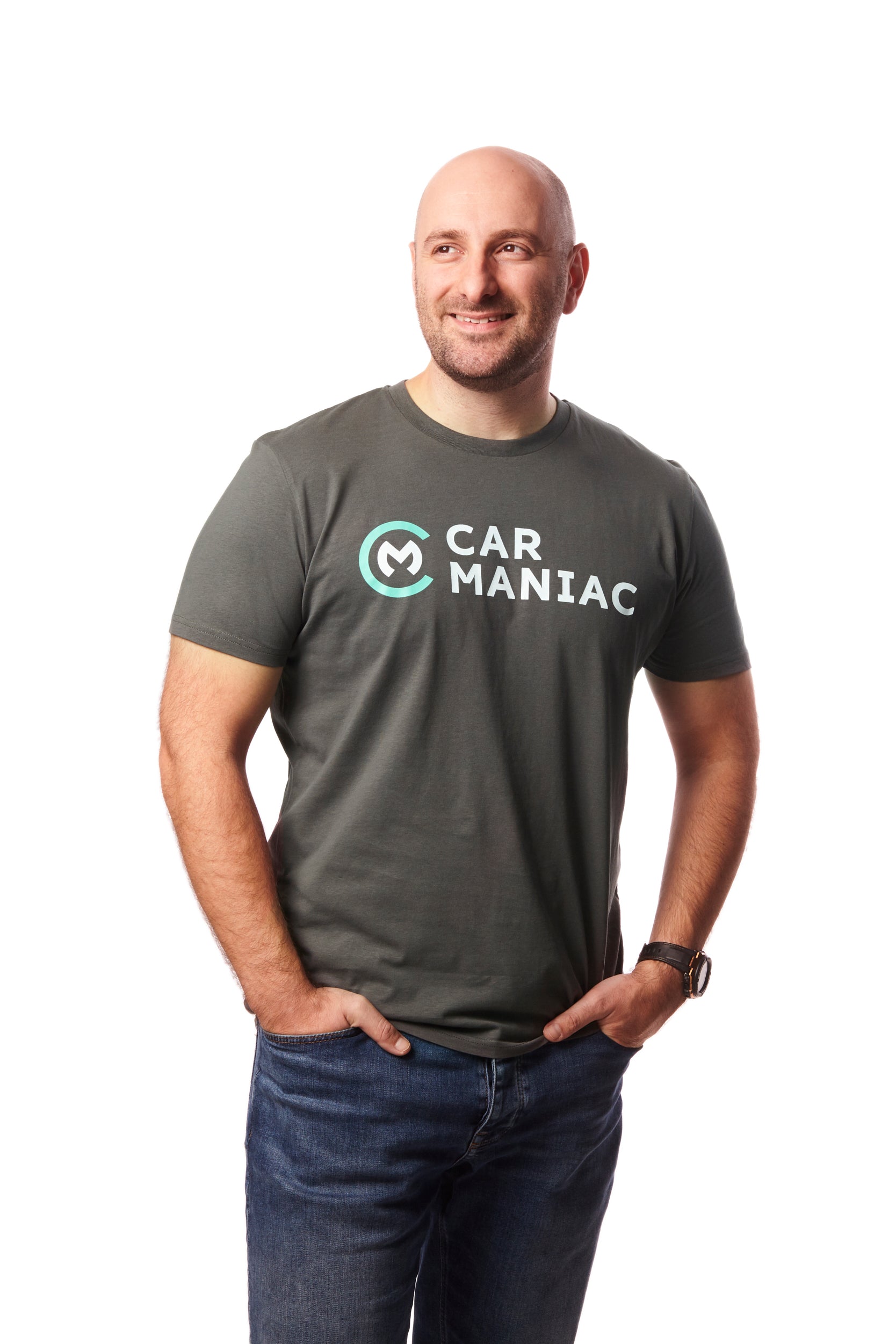 T-Shirt "Car Maniac" (Anthrazit)