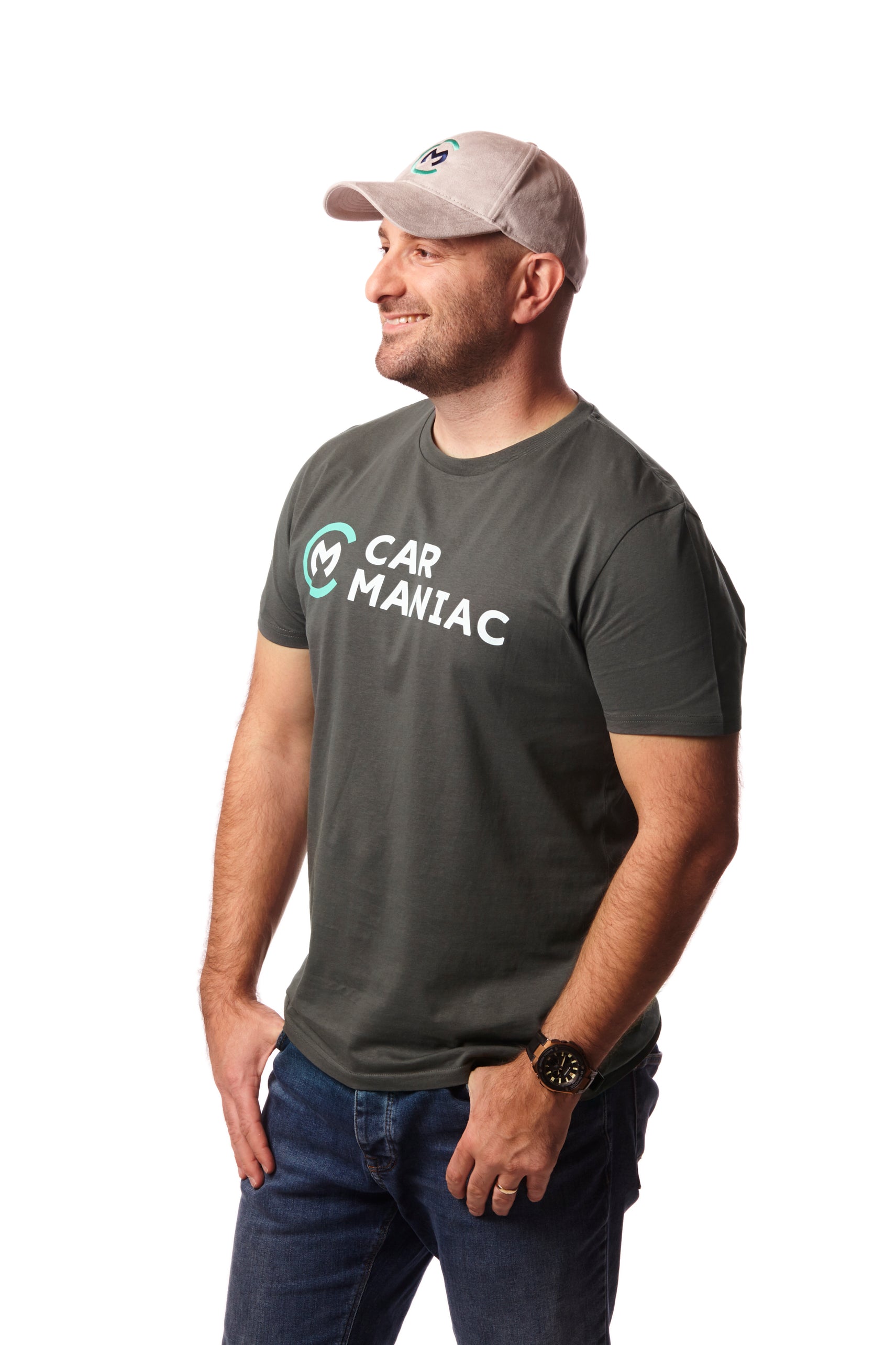 T-Shirt "Car Maniac" (Anthrazit)