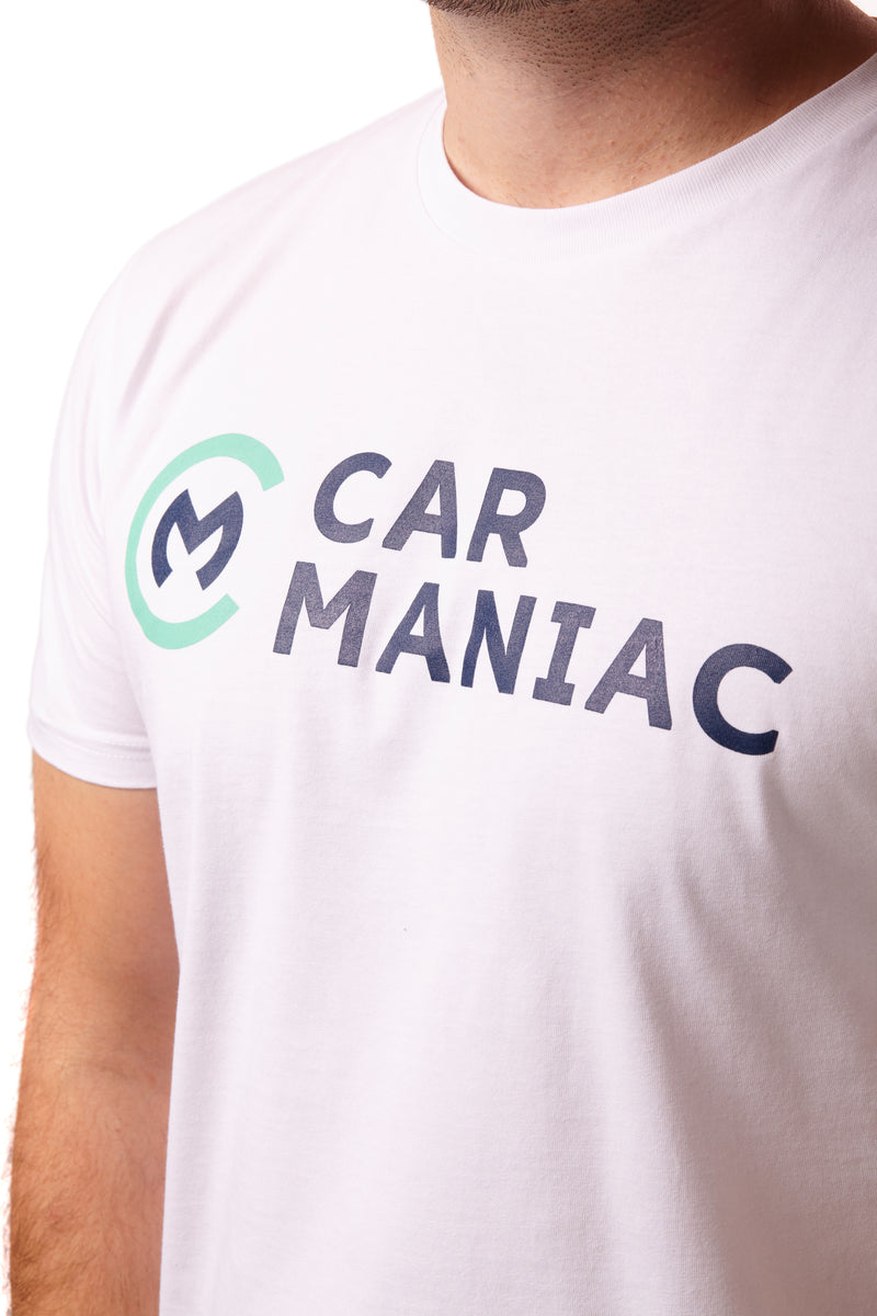 T-Shirt "Car Maniac" Weiß