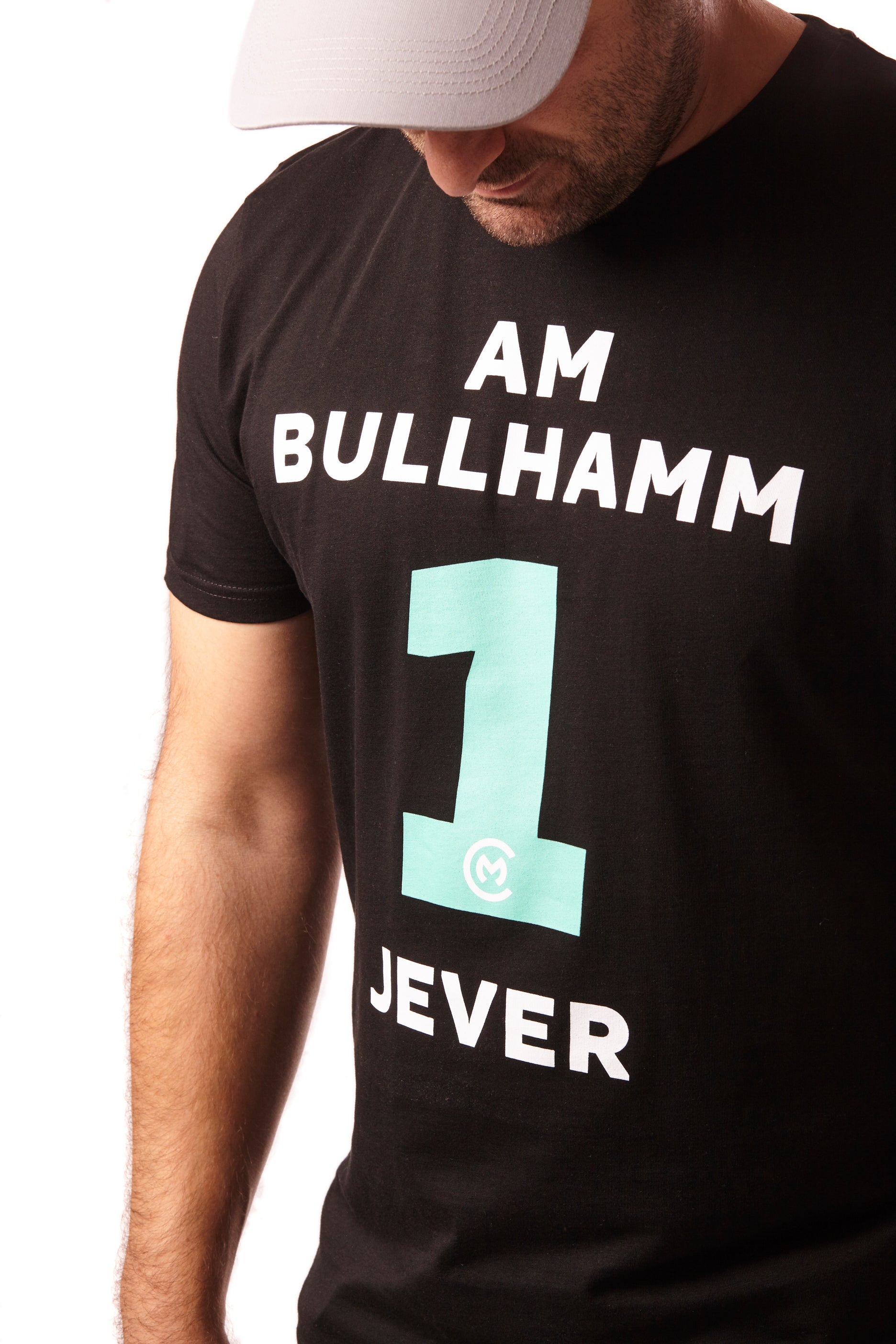 T-Shirt "Am Bullhamm 1 Jever" (Schwarz)
