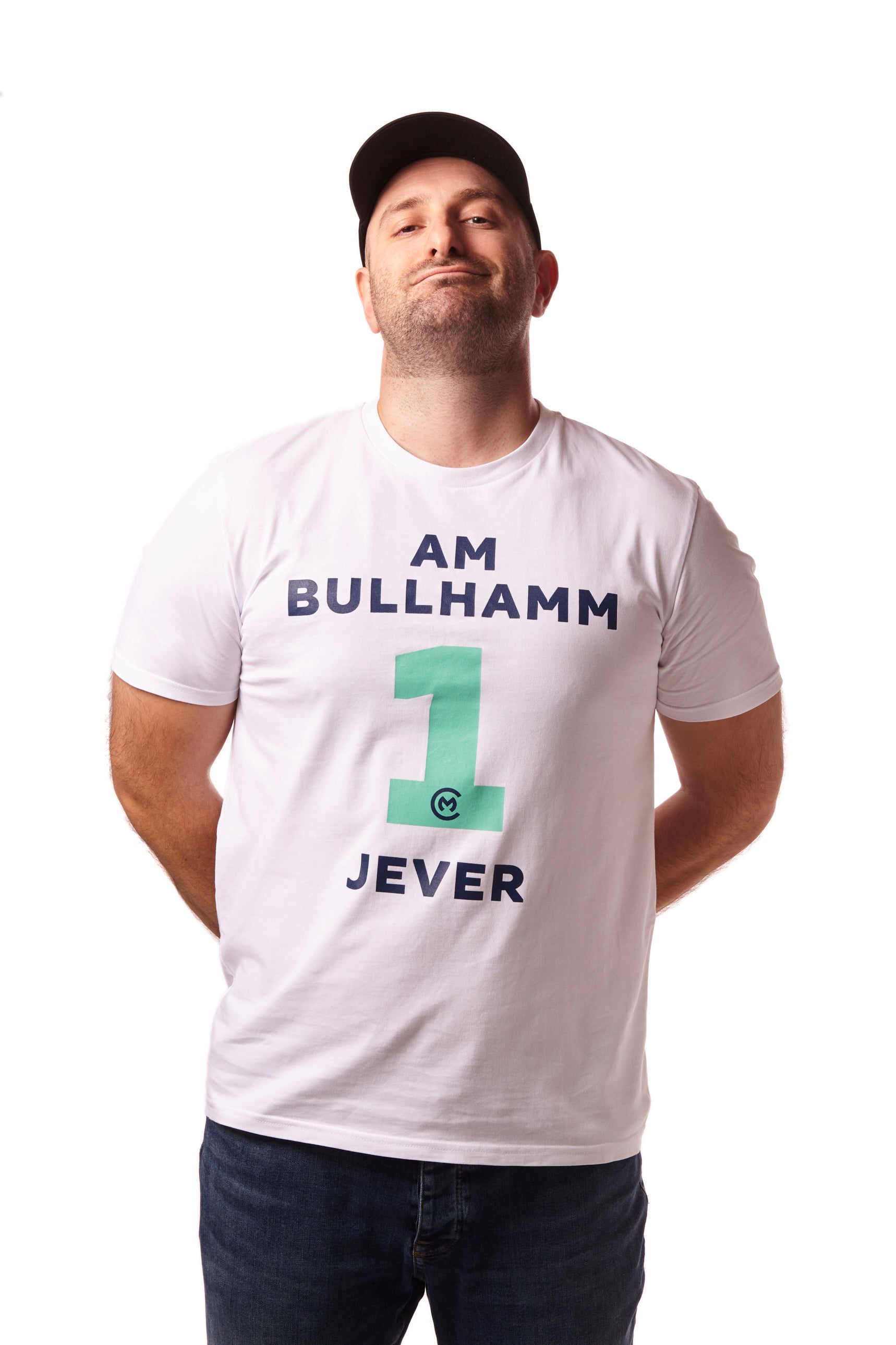T-Shirt "Am Bullhamm 1 Jever" (Weiß)